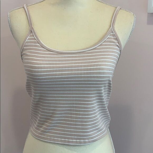 American Eagle Striped Ribbed Tank Top (new) - Picture 1 of 5